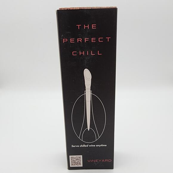 Vineyard Elite The Perfect Chill Stainless Steel Wine Chiller w/Pour Spout - Picture 1 of 5